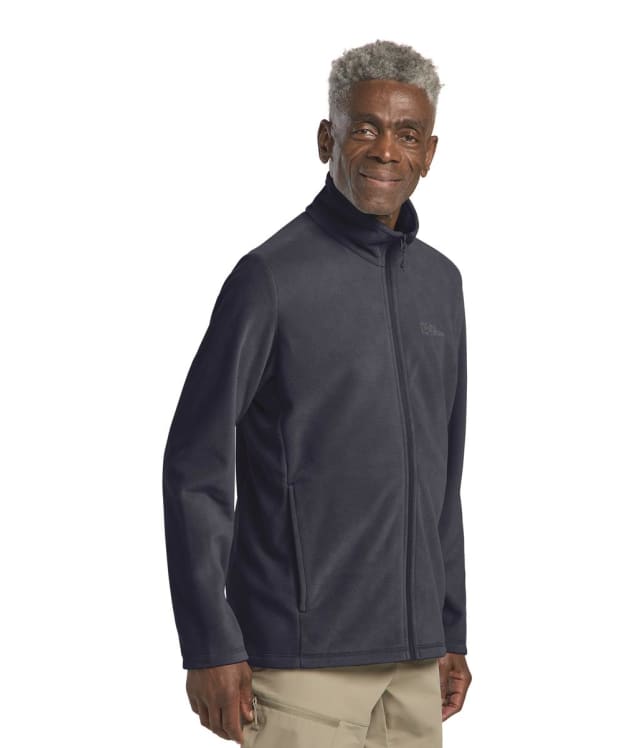 Men's Jack Wolfskin Taunus Full Zip Fleece Jacket - Night Blue