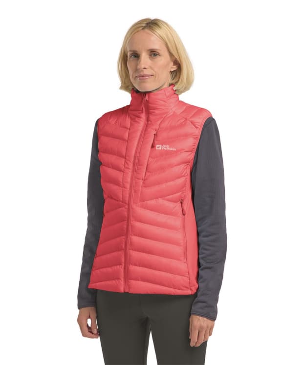 Women's Jack Wolfskin Routeburn Pro Insulated Vest - Sunset Coral