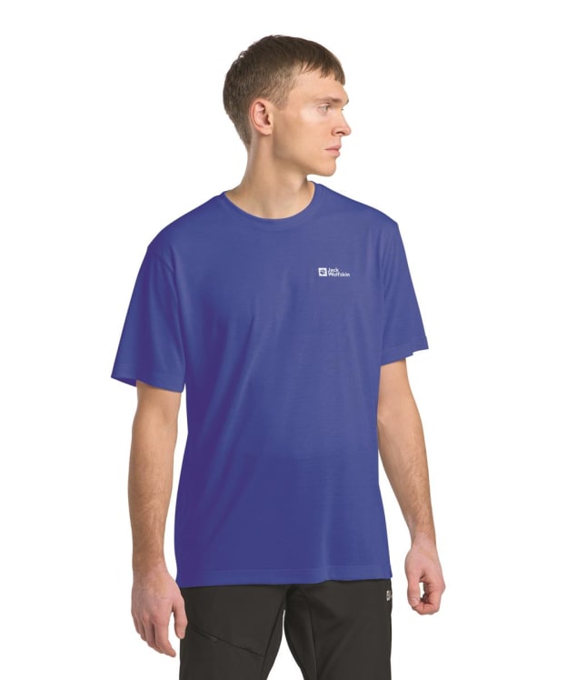Men's Jack Wolfskin Vonnan Short Sleeve T-Shirt - Vibrant Blue