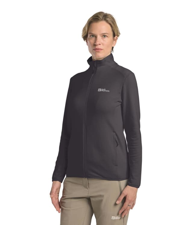 Women's Jack Wolfskin Kolbenberg Full Zip Fleece - Graphite