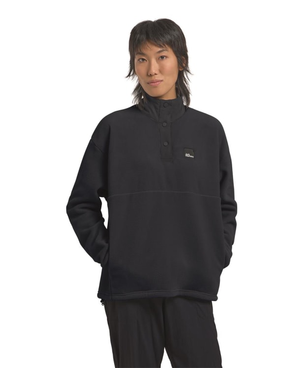 Women's Jack Wolfskin Sumetro Half Zip Polartec® Fleece - Dark Navy