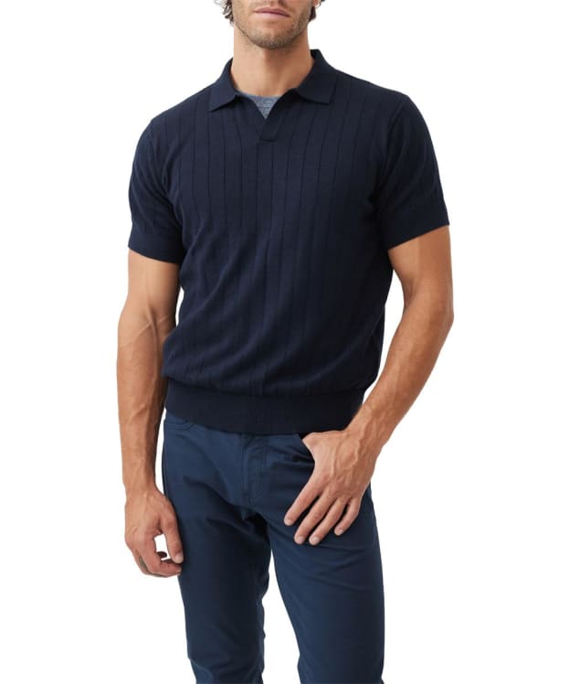 Men's Rodd & Gunn Freys Crescent Knit Polo - Midnight
