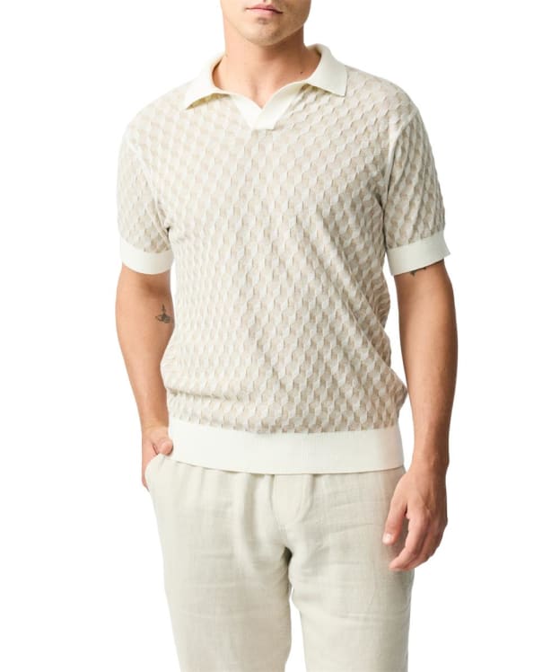 Men's Rodd & Gunn Galdfield Knit Polo - Cream