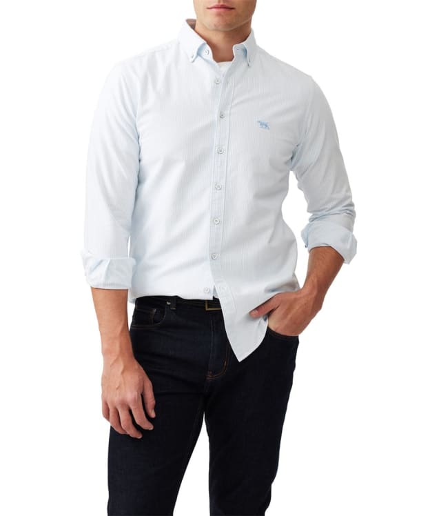 Men's Rodd & Gunn Gunn Oxford Stripe Sports Fit Shirt - Capri