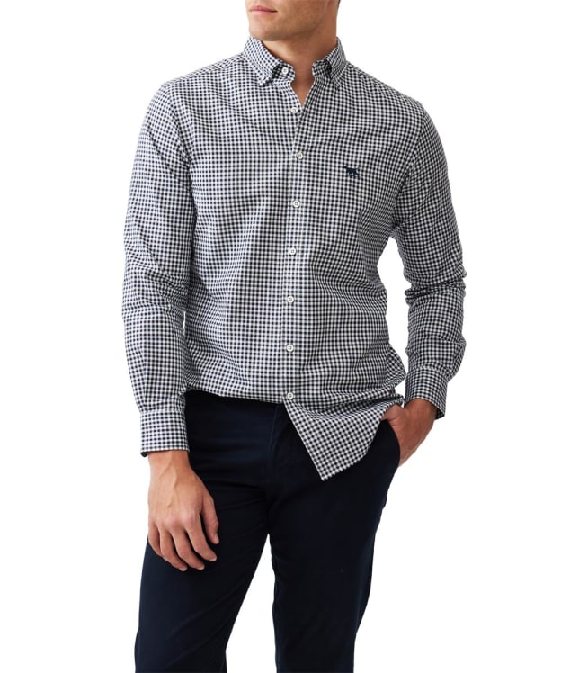 Men's Rodd & Gunn Long Sleeve Check Oxford Shirt - Ink