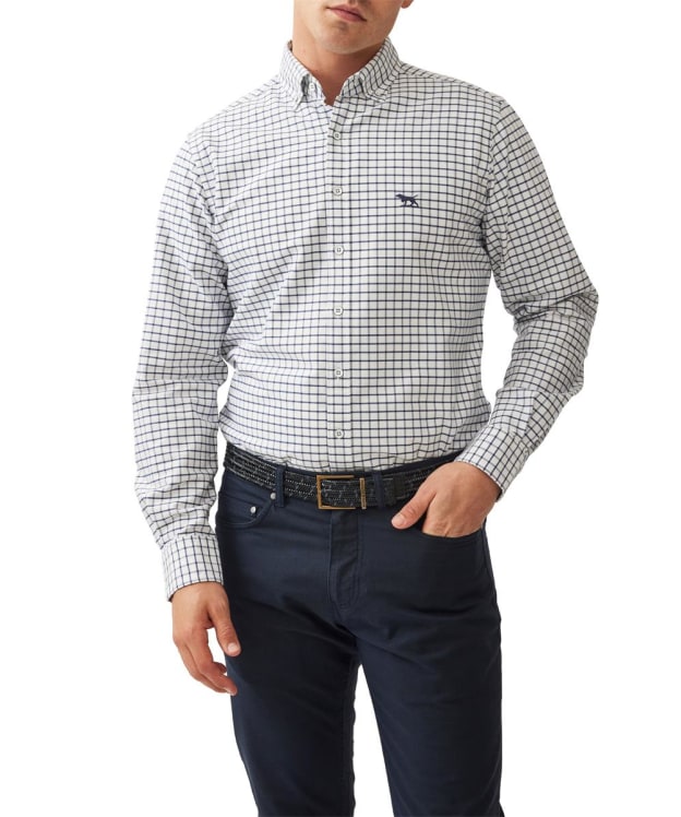 Men's Rodd & Gunn Check Oxford 3 Sports Fit Shirt - Navy