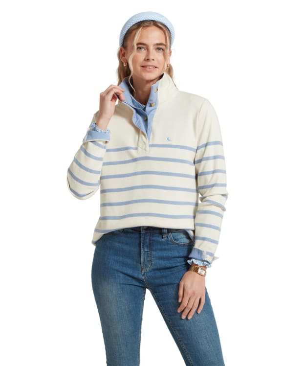 Women's Schöffel Sandown Sweatshirt - Pale Stone Stripe