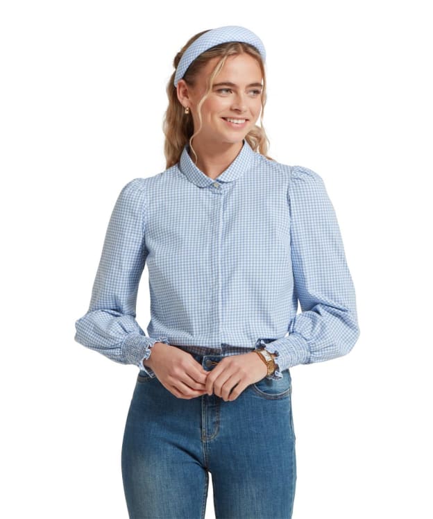 Women's Schöffel Flora Gingham Shirt - Denim Blue
