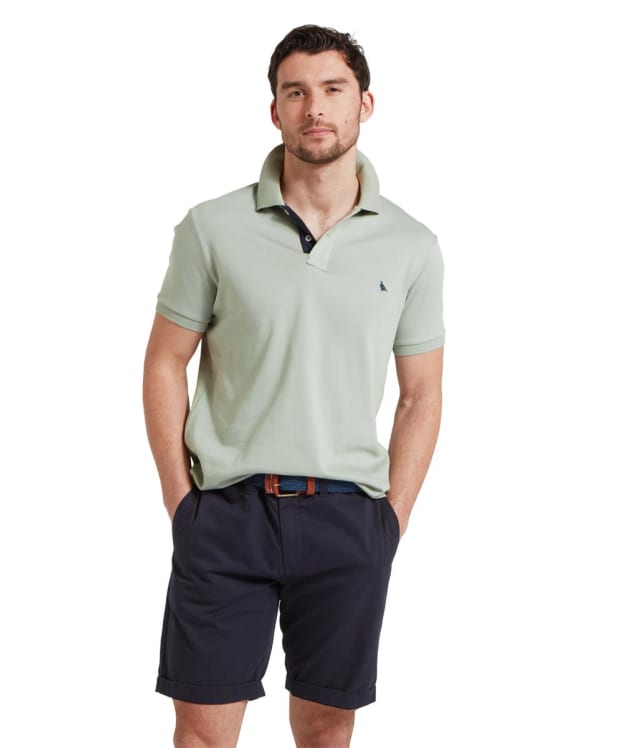 Men's Schöffel St Ives Jersey Polo Shirt - Aqua Grey