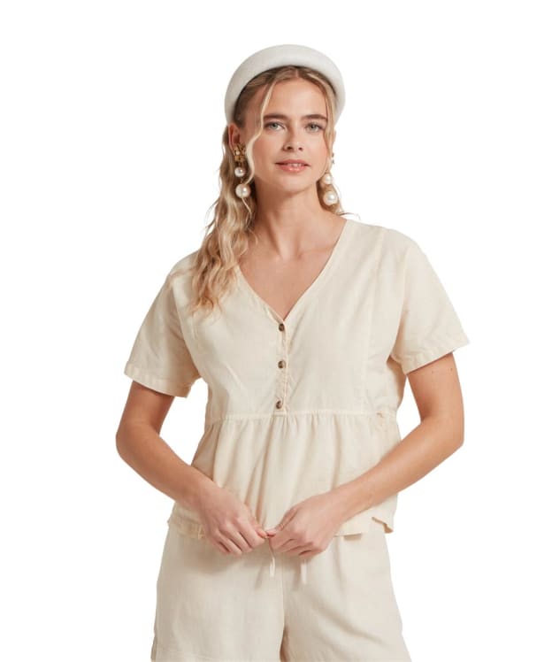 Women's Schöffel Lavenham Linen Top - Oat