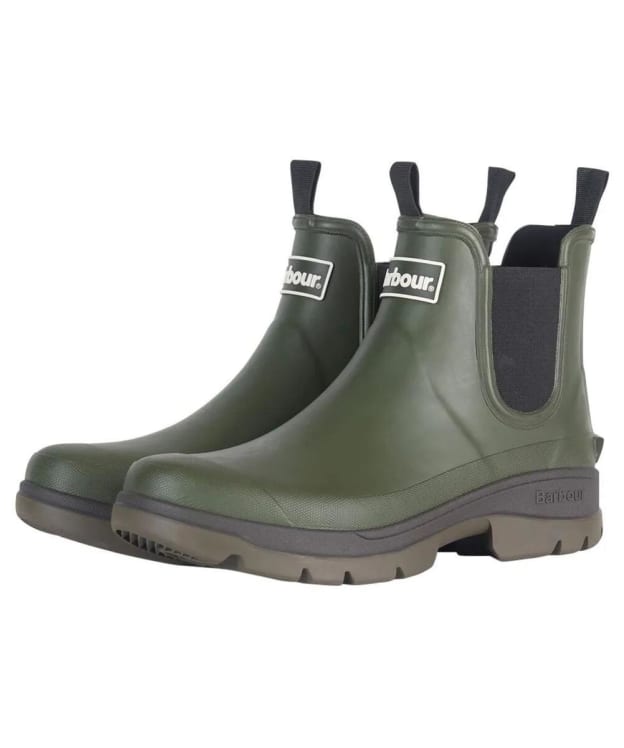 Men’s Barbour Nimbus Chelsea Wellington Boots - Olive