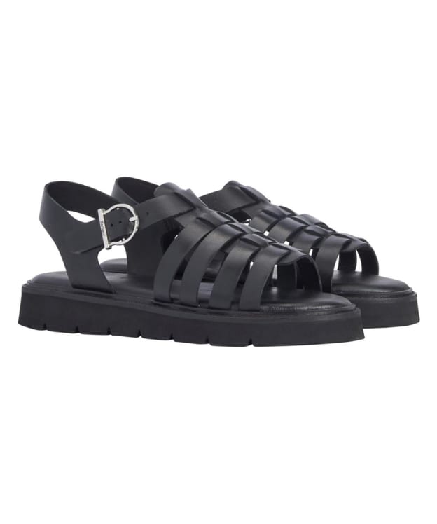 Women's Barbour Otterburn Fisherman Sandal - Black