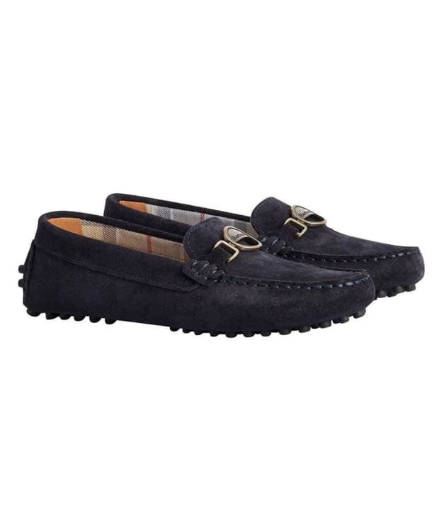 Women's Barbour Laire Driving Shoe - Navy Suede