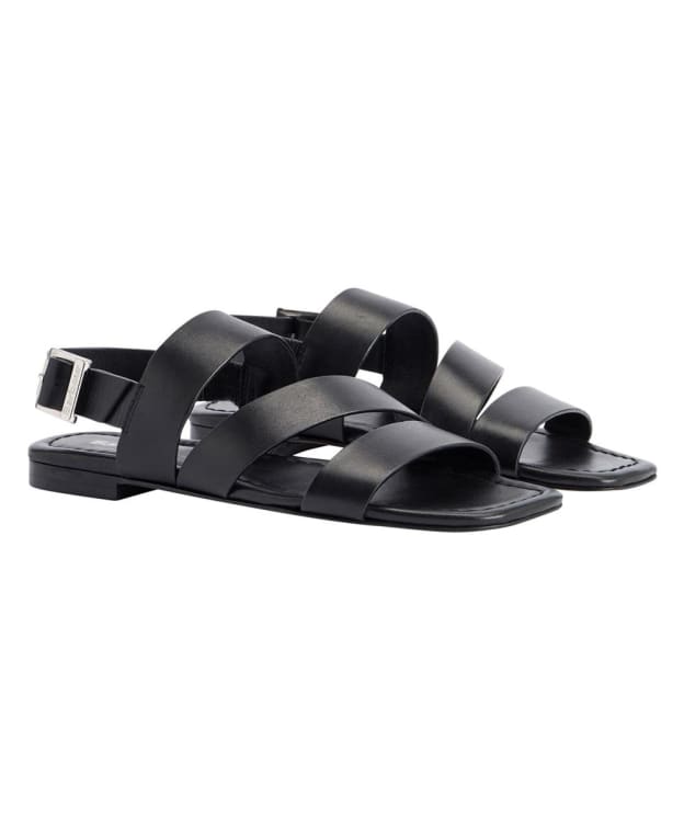 Women's Barbour Penelope Flat Sandal - Black