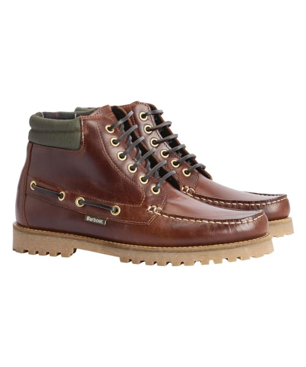 Men's Barbour Tiller Moccasin Boot - Mahogany