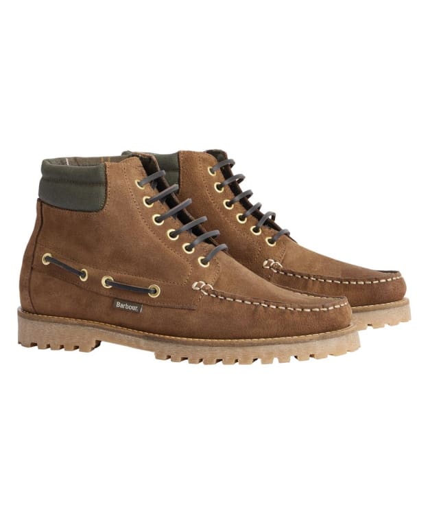 Men's Barbour Tiller Moccasin Boot - Cognac Oiled