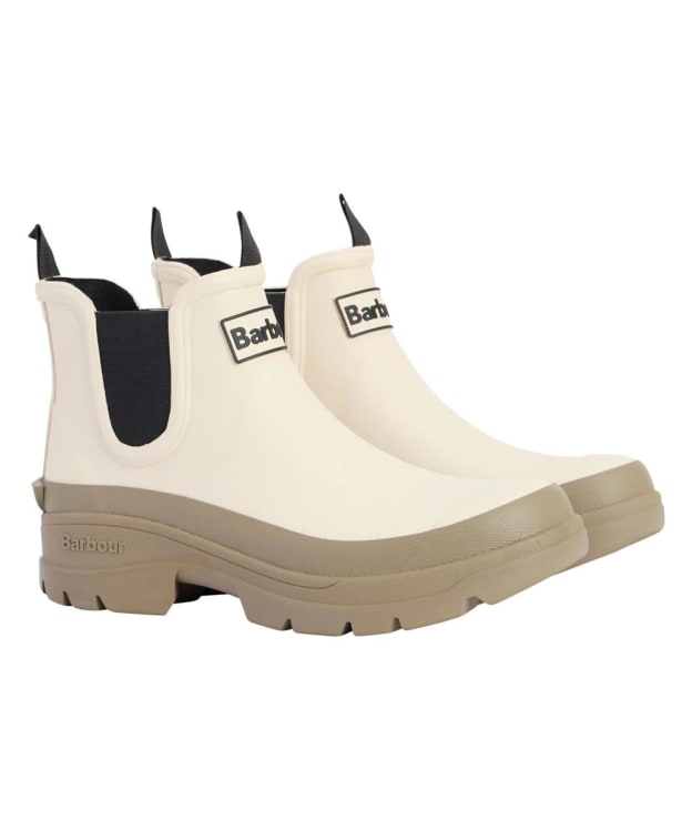 Women's Barbour Nimbus Chelsea Wellingtons - Salt / Dusky Green
