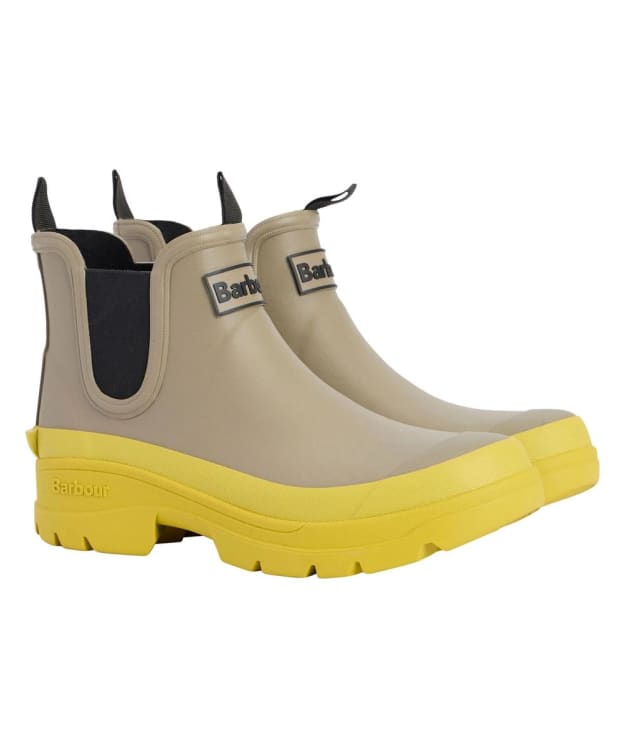Women's Barbour Nimbus Chelsea Wellingtons - Dusky Green / Lime