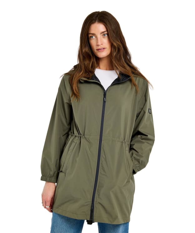 Women's Dubarry Brookside Lightweight Waterproof Rain Mac - Kelp