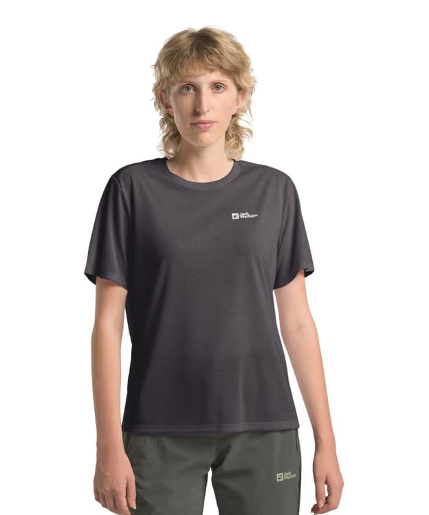 Women's Jack Wolfskin Vonnan Short Sleeve T-Shirt - Graphite