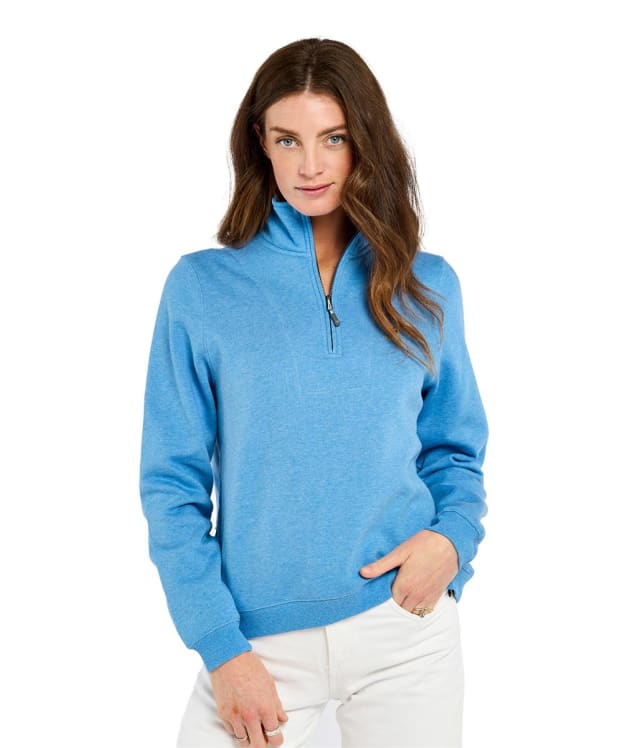 Women's Dubarry Castlemartyr 1/4 Zip Sweatshirt - Azure Blue