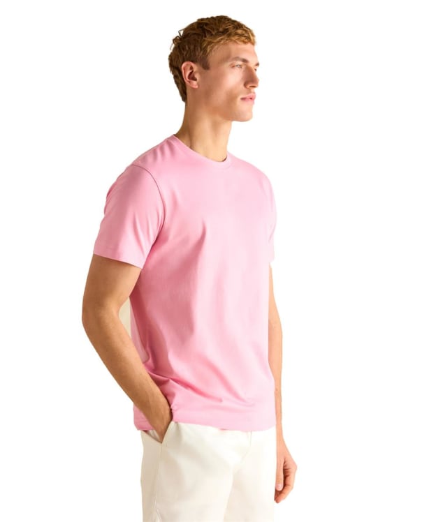 Men's Joules Denton Short Sleeve Cotton T-Shirt - Pink