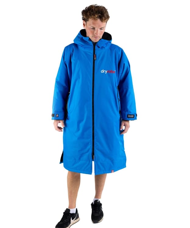 Dryrobe Advance Long Sleeve Changing Robe - Cobalt Blue / Black