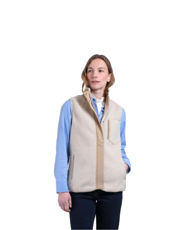 Women's Fairfax & Favor Agnes Fleece Gilet - Ecru