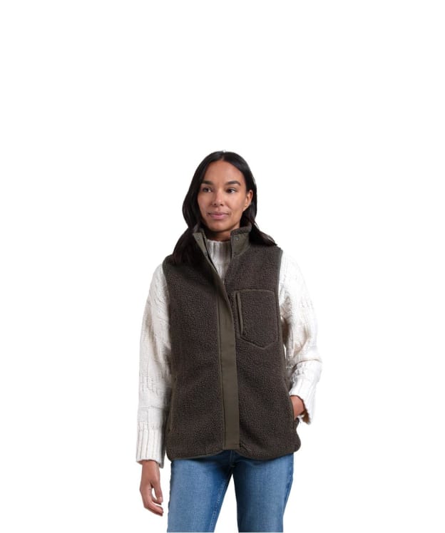 Women's Fairfax & Favor Agnes Fleece Gilet - Khaki