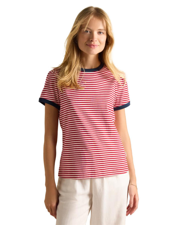 Women’s Joules Erin Short Sleeve T-Shirt - Red Stripe