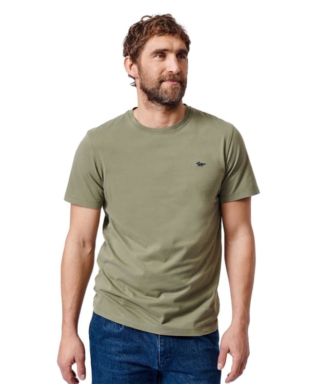 Men's Aubin Organic Cotton T-Shirt - Light Khaki