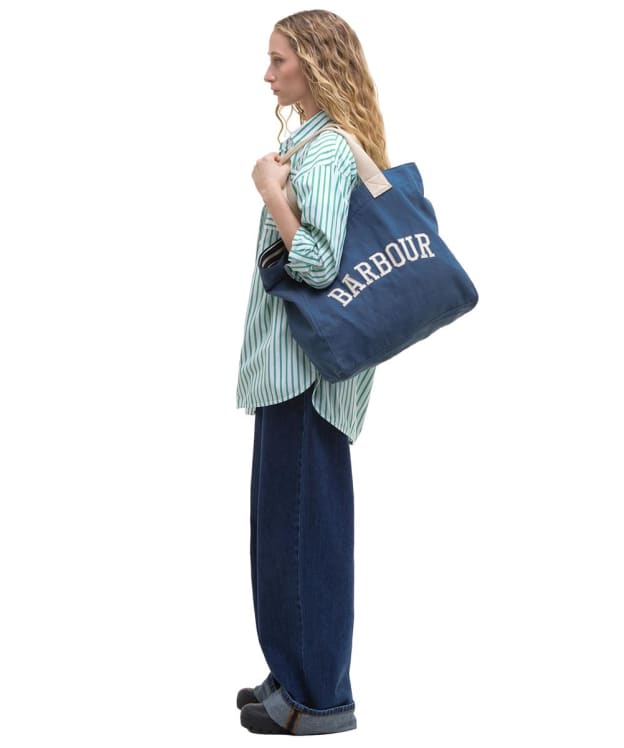 Women's Barbour Emily Denim Tote Bag - Denim Blue