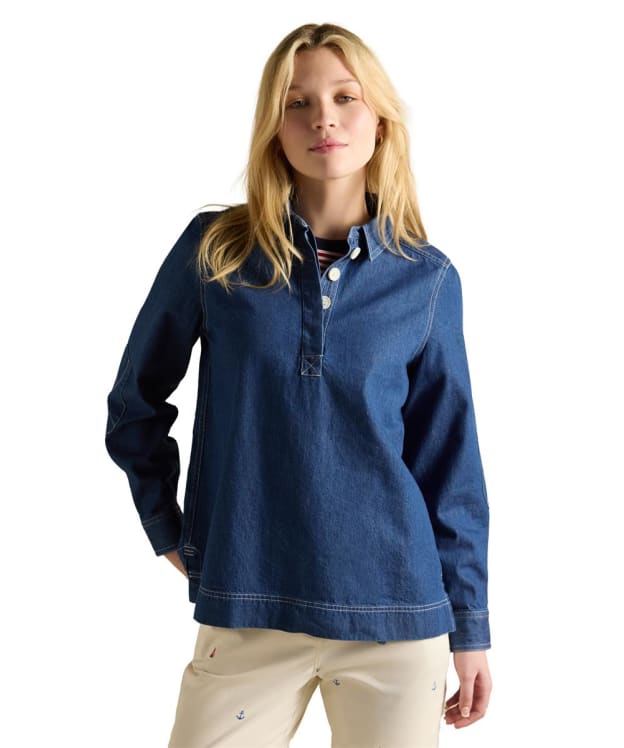Women's Joules Brinley Deck Shirt - Denim