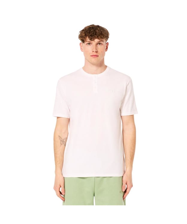 Men's Oakley Relax Short Sleeve Henley T-Shirt 2.0 - White