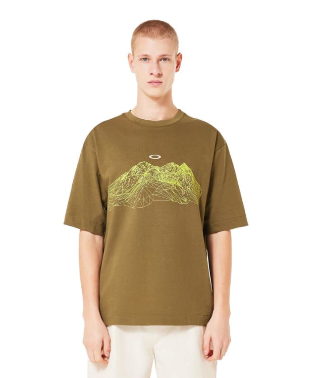 Men's Oakley Wired Mountain Scape T-Shirt - Army Green