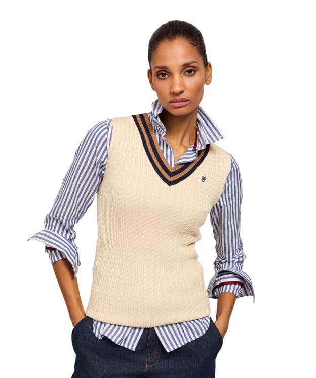 Women's Holland Cooper Zoe Sleeveless Knitted Tank - Almond