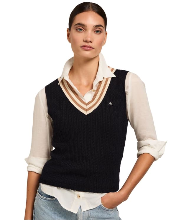 Women's Holland Cooper Zoe Sleeveless Knitted Tank - Ink Navy