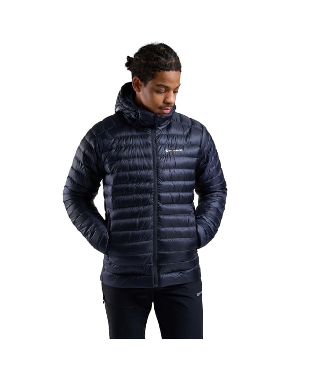 Men's Montane Anti-Freeze Packable Hooded Down Jacket - Eclipse Blue