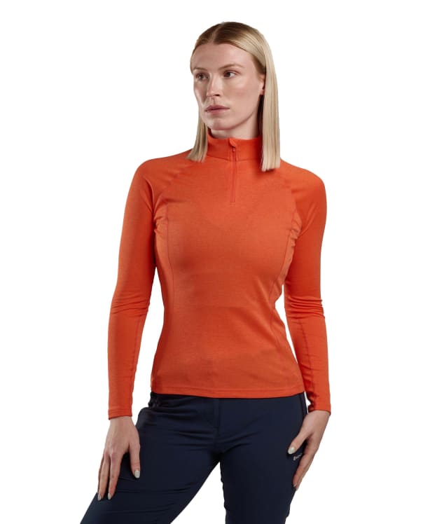 Women's Montane Dart Long Sleeve Zip Neck Top - Tigerlily