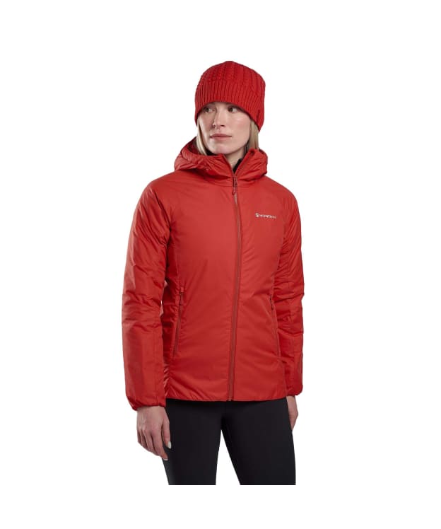 Women's Montane Respond Hooded Insulated Jacket - Saffron Red