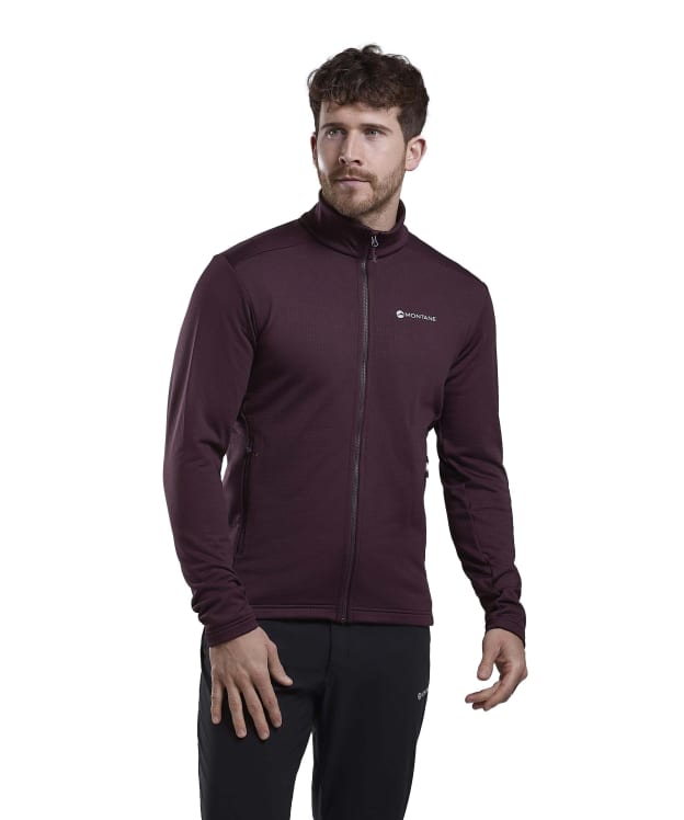 Men's Montane Protium Fleece Jacket - Dark Garnet