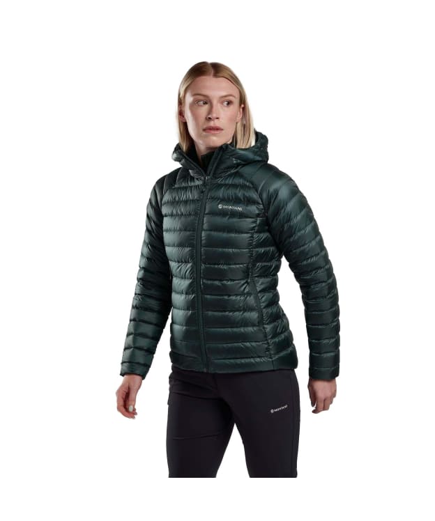Women's Montane Anti-Freeze Hooded Down Jacket - Deep Forest