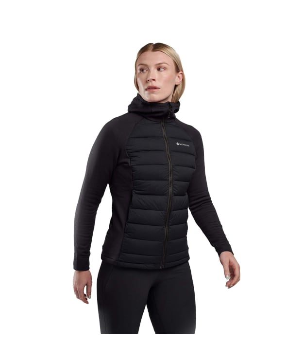 Women's Montane Composite Hooded Down Jacket - Black