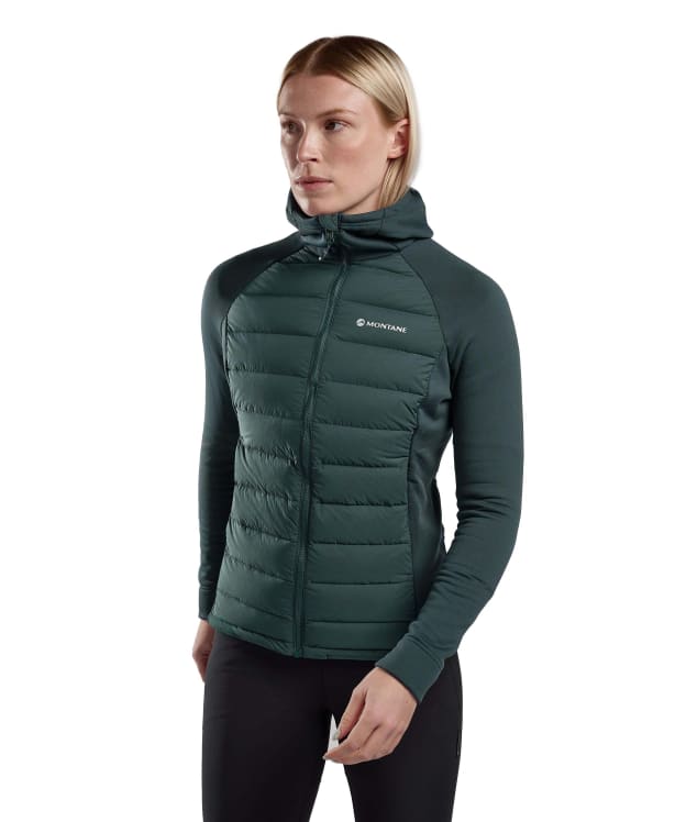 Women's Montane Composite Hooded Down Jacket - Deep Forest