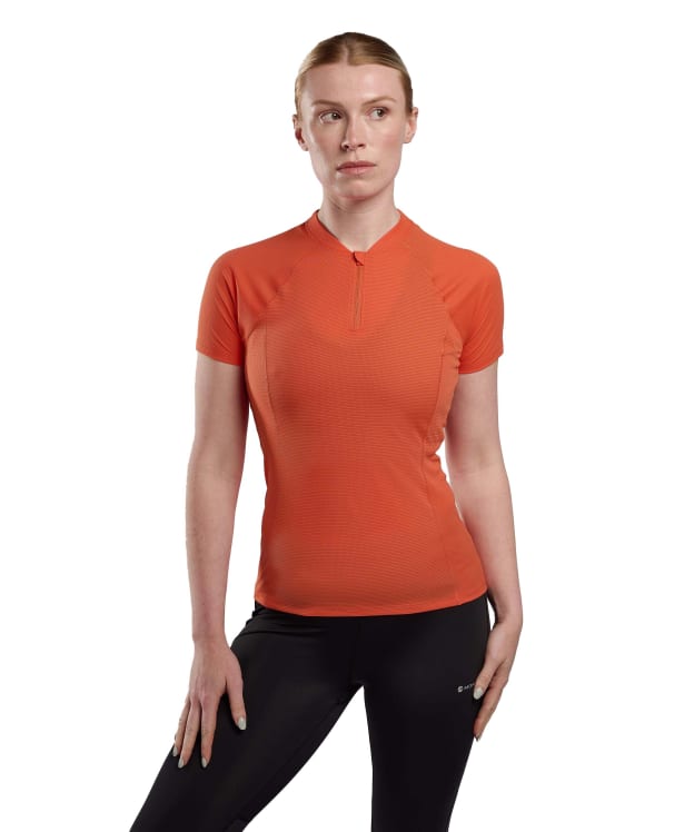 Women's Montane Dart Nano Zip T-Shirt - Tigerlily