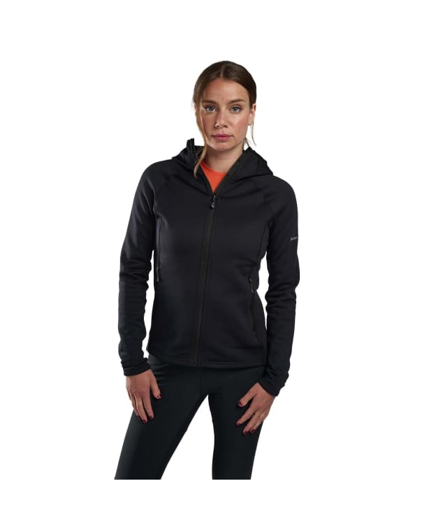 Women's Montane Fury Hooded Fleece Jacket - Black