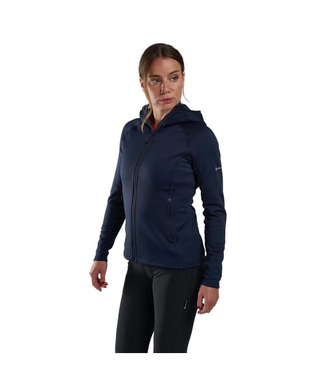 Women's Montane Fury Hooded Fleece Jacket - Eclipse Blue