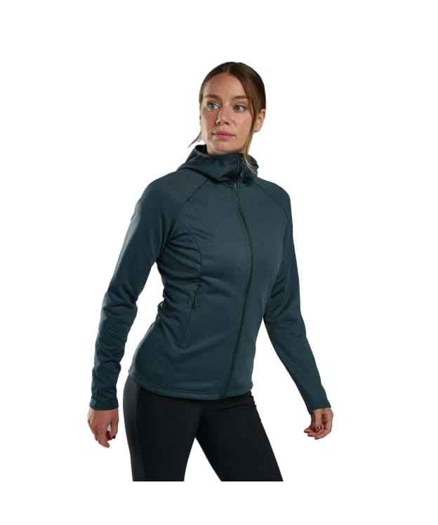 Women's Montane Protium Hooded Fleece Jacket - Deep Forest