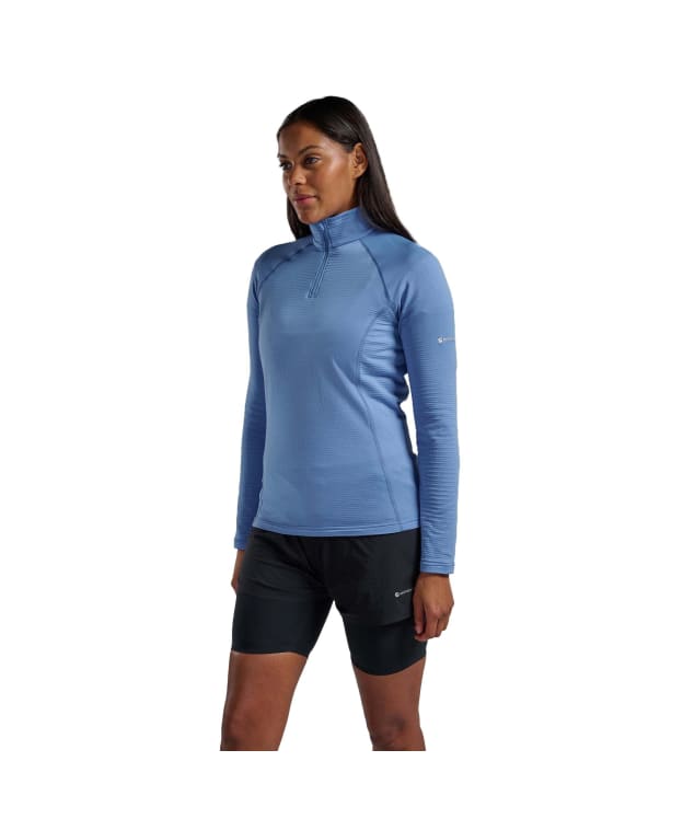 Women's Montane Protium Lite Pull On Fleece - Cornflower