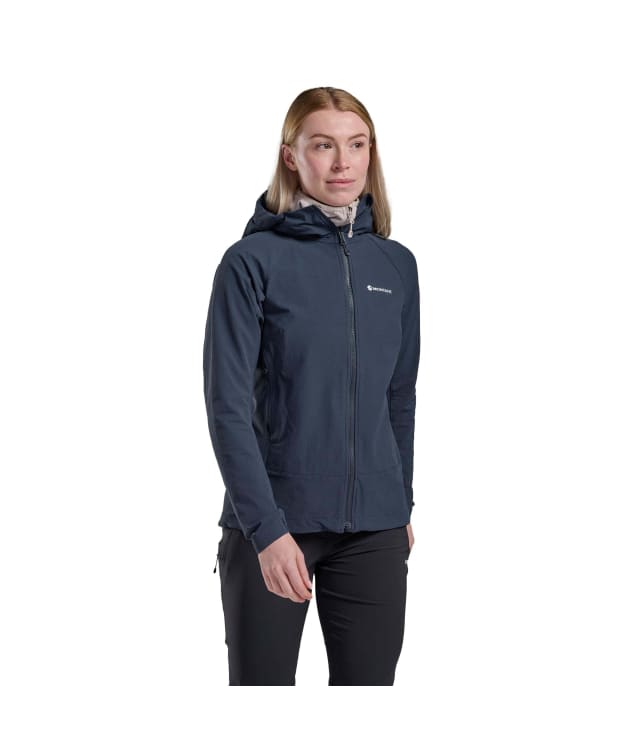 Women's Montane Tenacity Hooded Softshell Jacket - Eclipse Blue